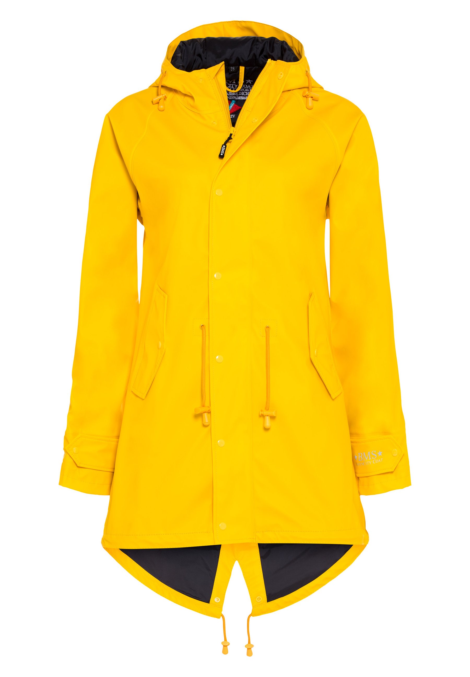 BMS WASSERDICHT Regenjacke wasserabweisende Jacke gelb Zalando