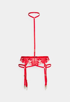 Bluebella COLETTE SUSPENDER HARNESS - Strømpeholdere - tomato red