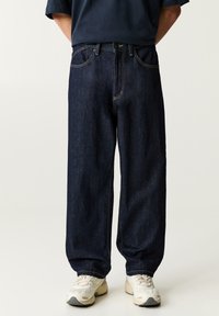 PULL&BEAR - LOOSE - Džínsy voľného strihu - dark blue Miniatúrny obrázok 1