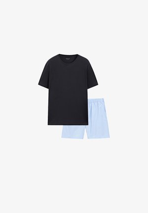 Massimo Dutti SHORT SLEEVE AND SET - Pigiama - blue