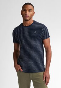 Petrol Industries - STRIPED SEABREEZE - Print T-shirt - navy blue Thumbnail Image 1