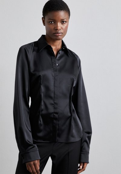 Sara Battaglia PUFF SLEEVE - Πουκαμίσα με κουμπιά - black