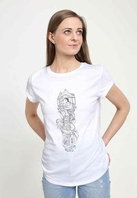 Henry Tiger TANGLED HAIRFORDAYS - T-shirt z nadrukiem