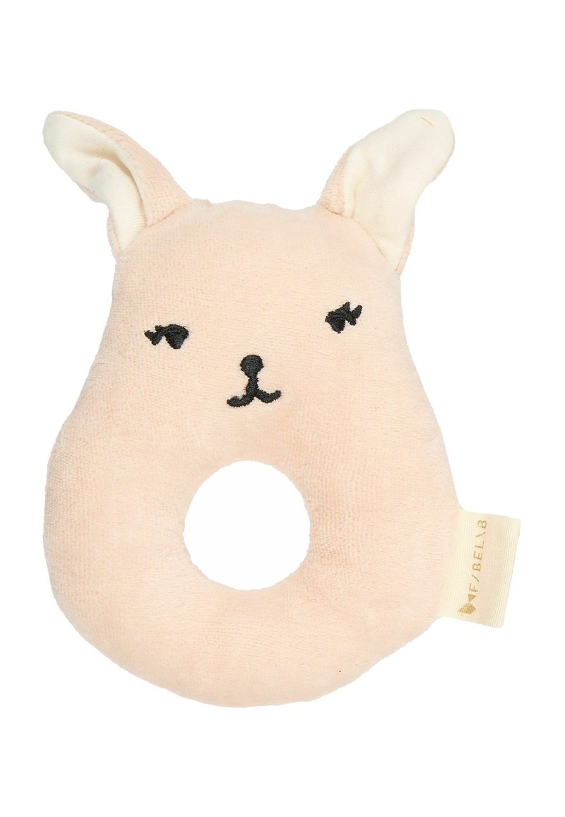 Fabelab - RATTLE - BUNNY - Cuddly toy - peach whip, Enlarge