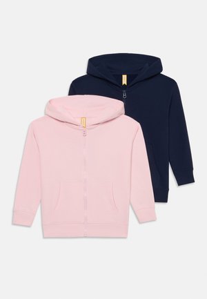 UNISEX 2 PACK  - Kapuzenpullover - dark blue/light pink