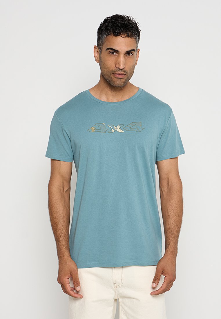 Jeep T-shirt print blauw