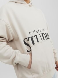 Jack & Jones JORVESTERBRO BACK HOOD - Sweatshirt - moonbeam