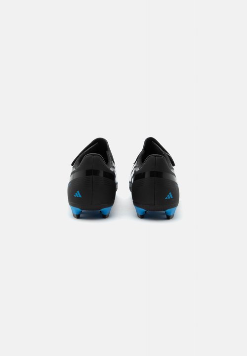 adidas F50 HYPERFAST CLUB VELCRO FIRM GROUND MULTI GROUND KIDS UNISEX - Football boots artificial grass - core black/lucid ray blue — foto 3