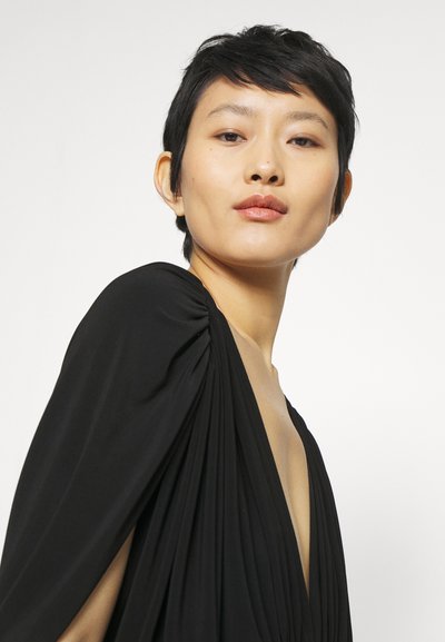 Norma Kamali TIERED - Robe en jersey - black