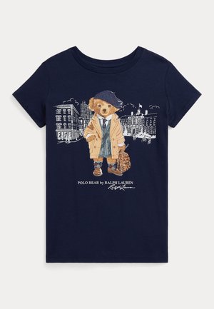POLO BEAR COTTON JERSEY TEE - Tričko s potlačou - refined navy