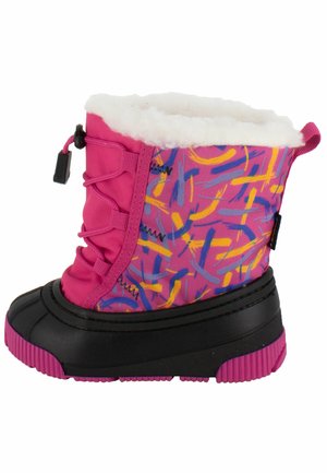 Winter boots - neon pink, yellow, blue