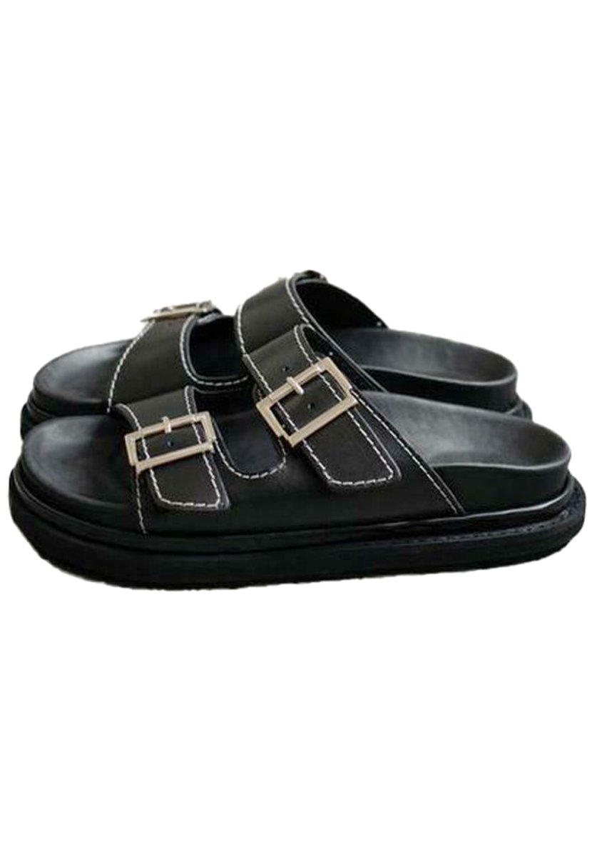 ALOHAS Sandalias planas - black/negro - Zalando.es