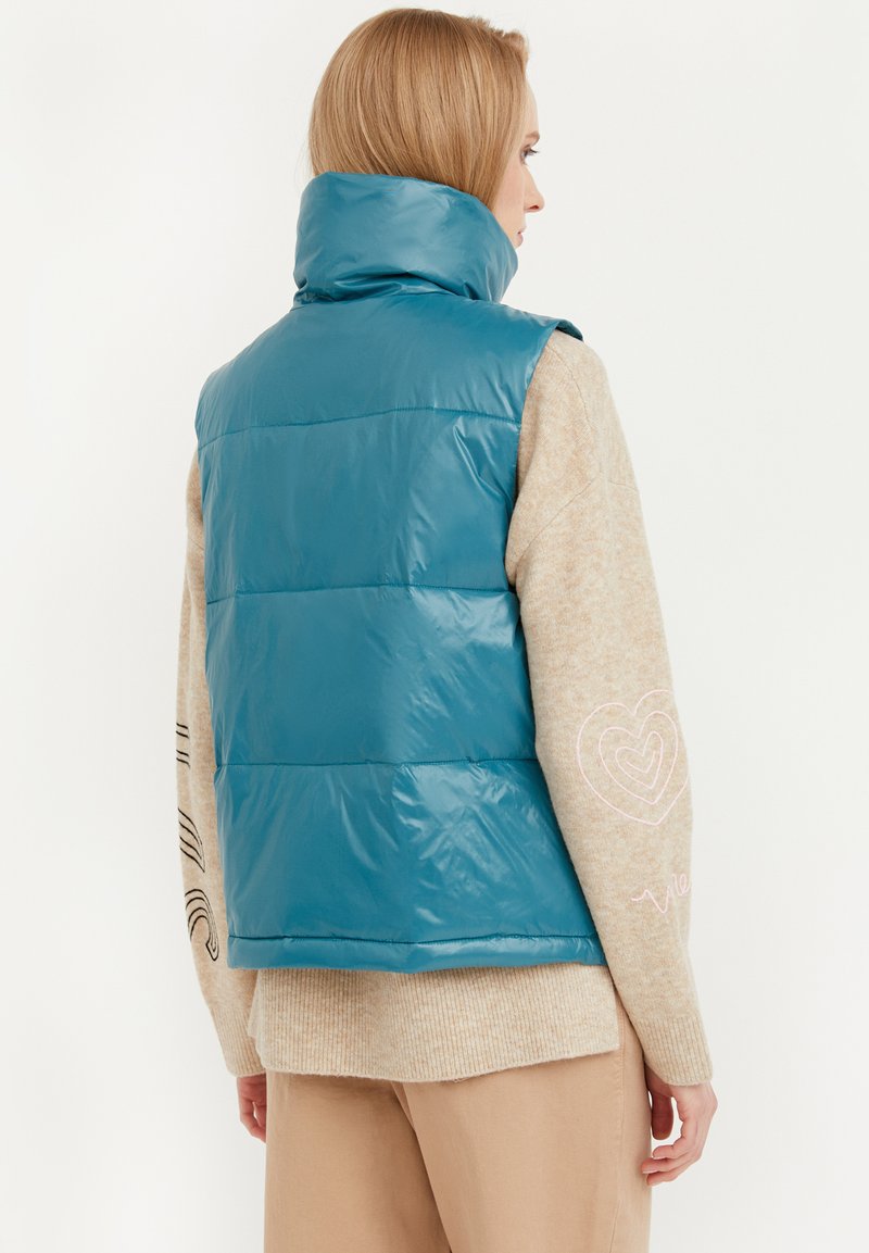 Damen Leichte Jacken | Finn Flare Weste dark turquois/türkis - WS59745 Damen Leichte Jacken | Finn Flare Weste dark turquois/türkis - WS59745