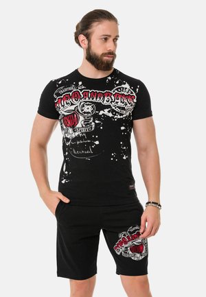Print T-shirt - black