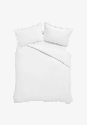 Next, NON IRON SIMPLY SOFT MICROFIBRE DUVET COVER AND PILLOWCASE SET- UNISEX - Sengetøj - white