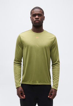 ID TRAIN TECH TEE - Μπλούζα με μακριά μανίκια - grit green