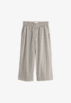 Next, A-line skirt - chocolate brown gingham