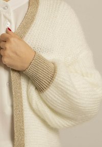 Dona x Lisa LONG OUVERT KODY - Gilet - blanc