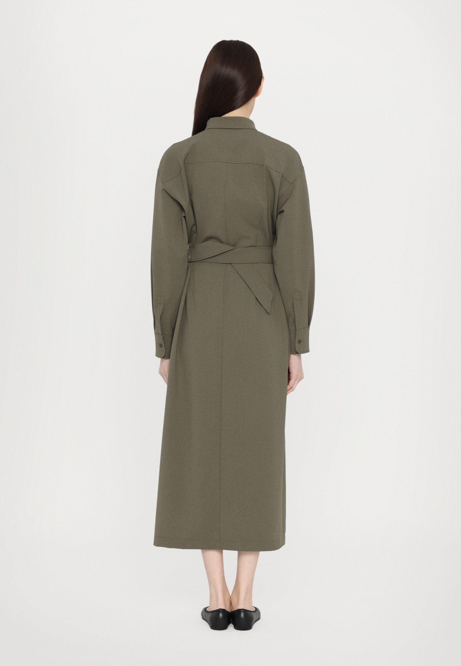 WEEKEND MaxMara CLOWN - Shirt dress - kaki/khaki - Zalando.co.uk