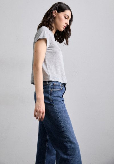 Agolde HARPER - Blugi loose fit - tempo dark marble indigo