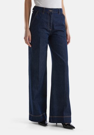 Flared Jeans - blue denim