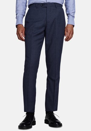 Dan John, TROUSERS - Pantaloni eleganti - light blue pied de poule