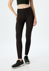 Koton HIGH RISE - Legging (type pantalon) - black