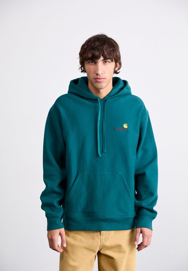 HOODED AMERICAN SCRIPT  - Hoodie - malachite