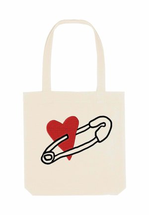 COEUR PINS PRINT - Cabas - off white