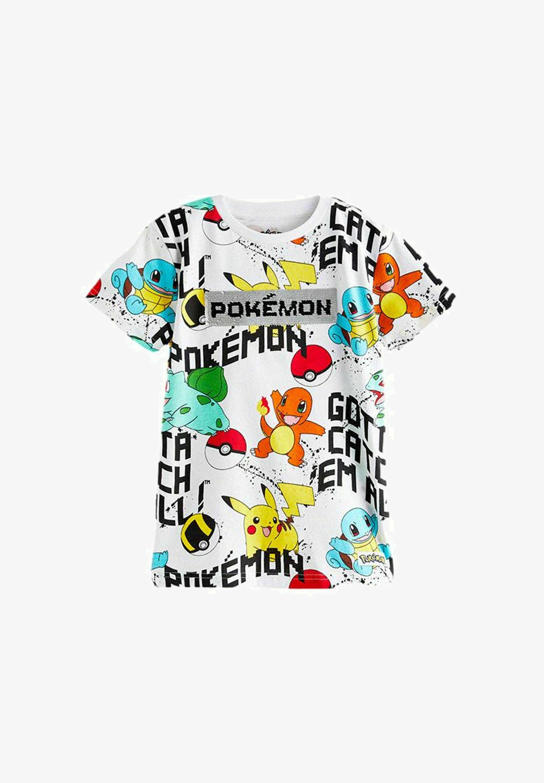 Next POKÉMON SEQUIN Print T-shirt pokémon white/white Zalando