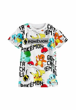 POKÉMON SEQUIN - Print T-shirt - pokémon white