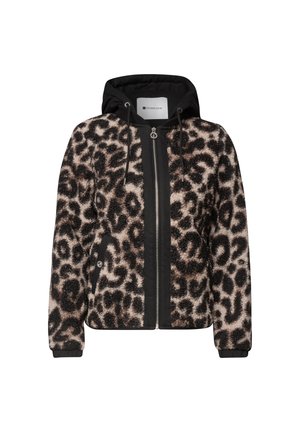 Street One, TEDDY JACKET WITH A DETACHABLE HOOD - Veste polaire - black
