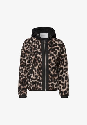 Street One, TEDDY JACKET WITH A DETACHABLE HOOD - Veste polaire - black