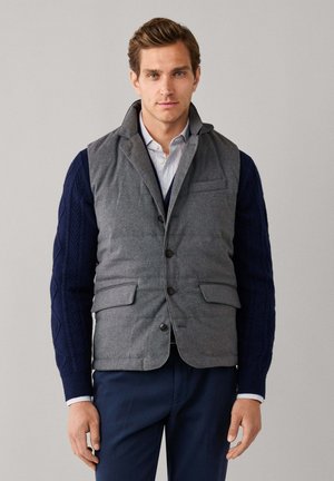 Hackett London, HACKETT LONDON WAISTCOAT TAILORED FLAN GILET - Waistcoat - charcoal grey