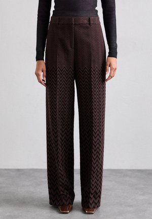 Missoni TROUSERS - Παντελόνι - chocolate plum