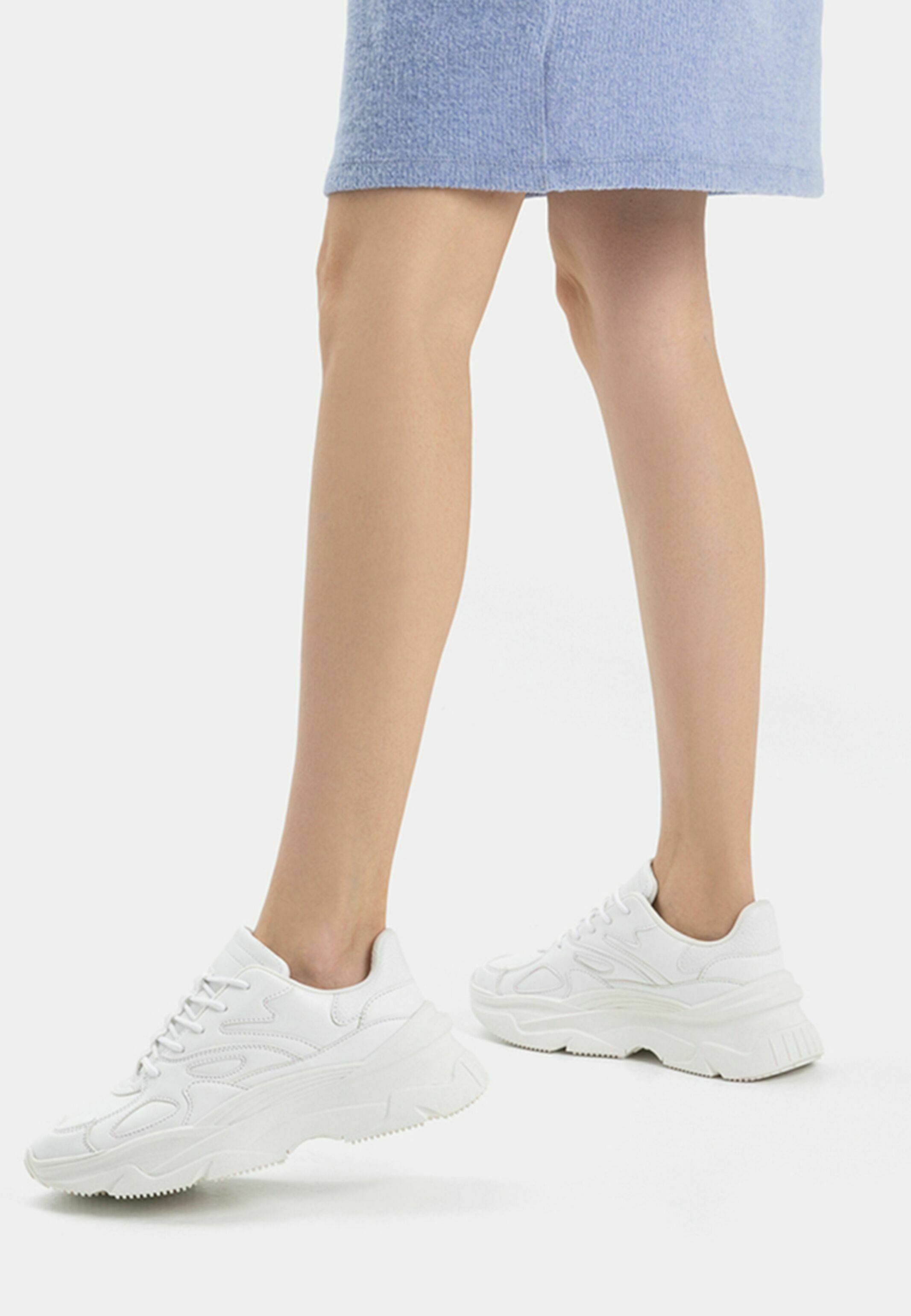 Bershka Sneakers laag - white/wit - Zalando.be