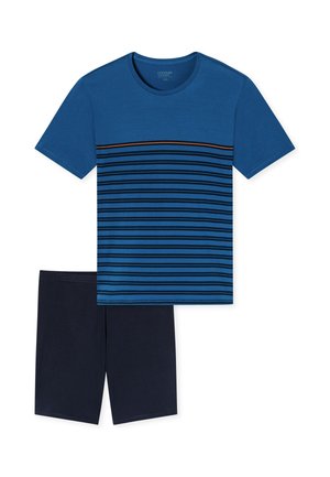 uncover by Schiesser, NIGHTWEAR - KURZ SET - Pyjama set - blau