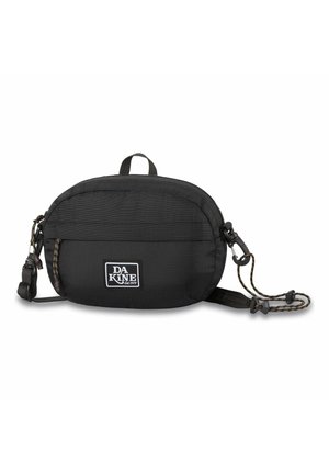 Sac banane noir compact DaKine avec poche avant zippée, sangle réglable et écusson du logo de la marque à l'avant.
