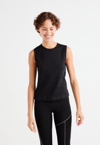 Weekday FITTED TANK 2 PACK  - Top - white/black