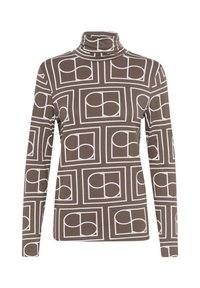 HANADI PRINTED ROLLNECK  - Camiseta de manga larga - coffee quartz monogram print