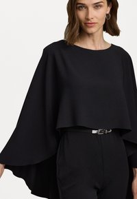 Lauren Ralph Lauren BELTED CAPE GEORGETTE JUMPSUIT - Ολόσωμη φόρμα - black