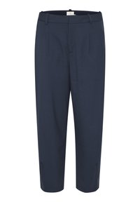 KAMERLE PANTS CROPPED - Trousers - midnight marine