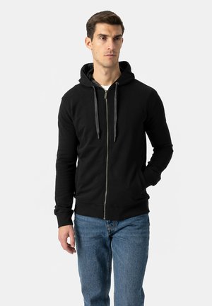 LAZISIENSI HOODIE - Zip-up sweatshirt - black