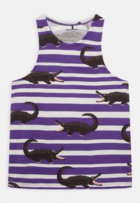 Mini Rodini CROCODILE TANK UNISEX - Linne - purple