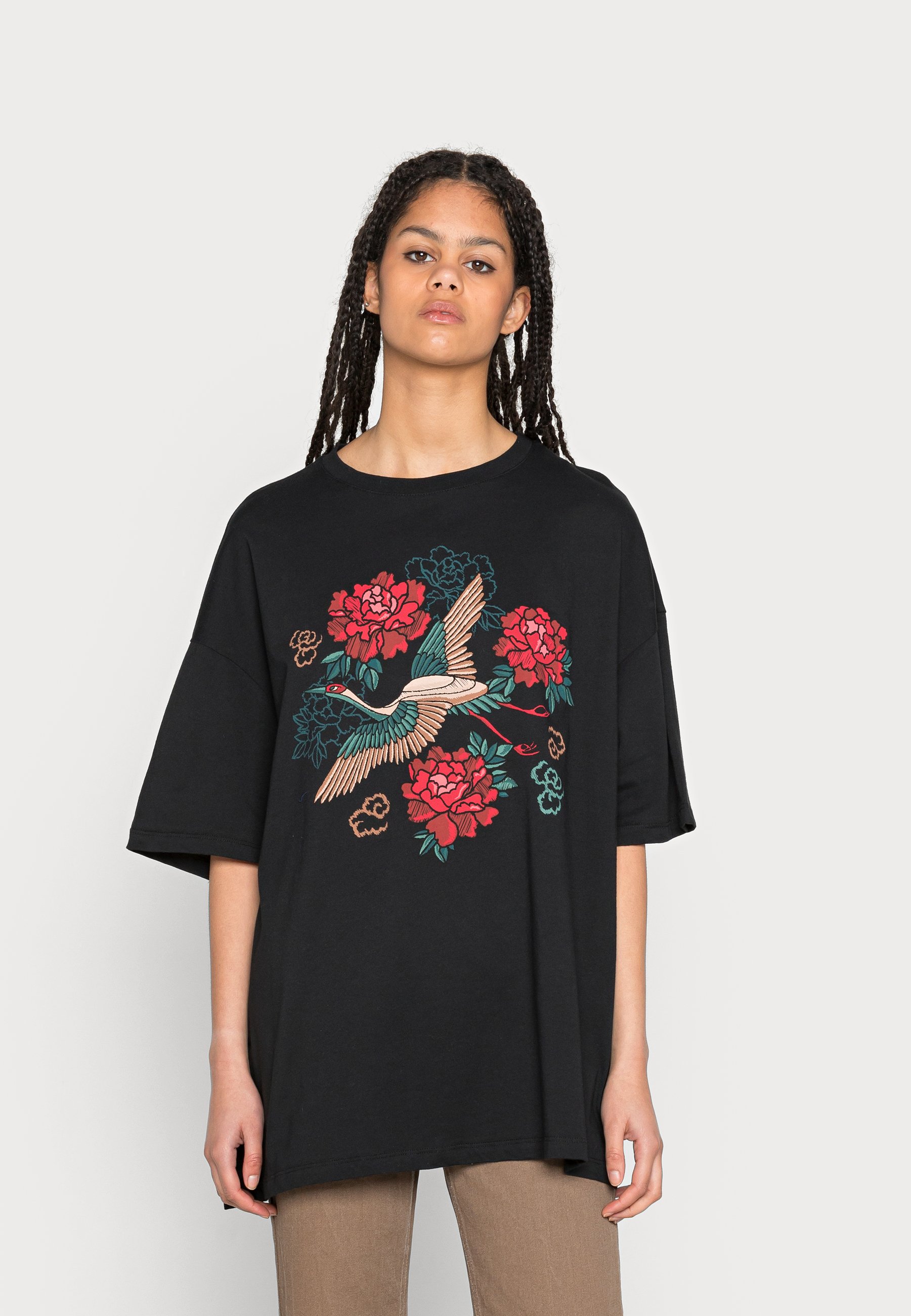 Even\u0026Odd TATTI CRANE AND FLOWERS TEE 