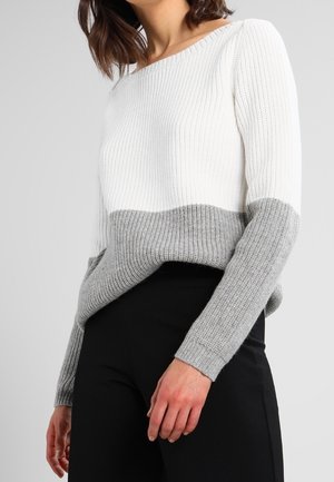 Svetr - mottled light grey