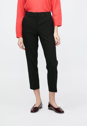 SLFRITA RIA CROPPED PANT - Pantalon classique - black