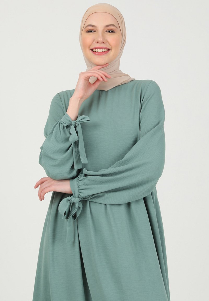 refka casual dress Modanisa CREW NECK REFKA CASUAL - Maxi dress - green