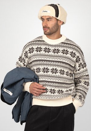 PROHIBITED, NORWEGIAN KNIT SWEATER UNISEX - Jersey de punto - brown