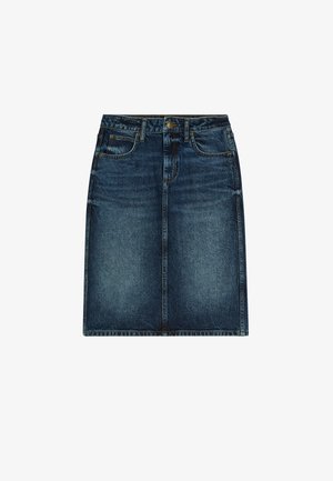 Lee, MIDI SKIRT - Falda vaquera - flash blue
